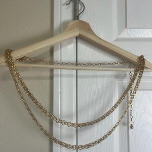 Gold chain belt
